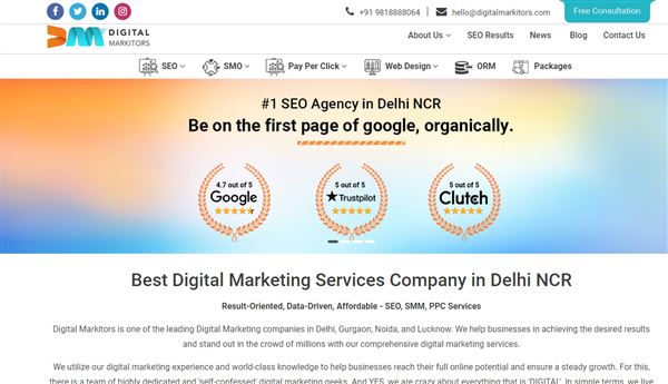 Digital Markitors - Best SEO Agency In Delhi NCR